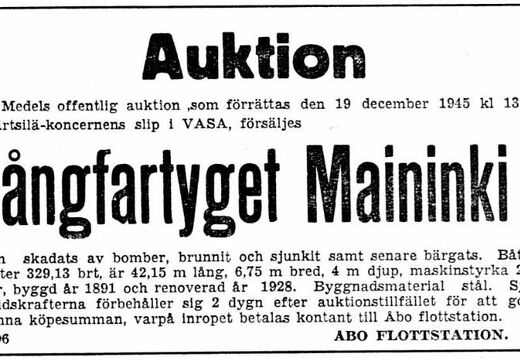 MAININKI, lehtiuutinen