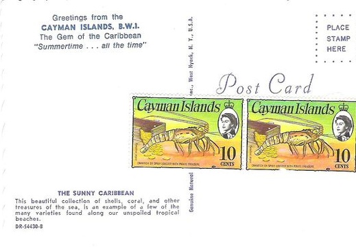 Cayman Islands postikortti