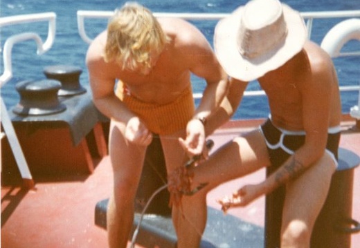 Pääkoneen haalaus etelä atlantilla elokuu 1974