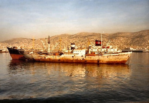 1982 ms Pallas Piraeus Kreikka vanha tramppilaiva