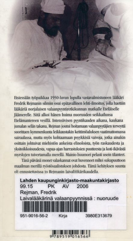 Laivalääkärinä valaanpyynnissä