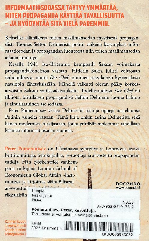 Totuudella ei voi taistella valheita vastaan